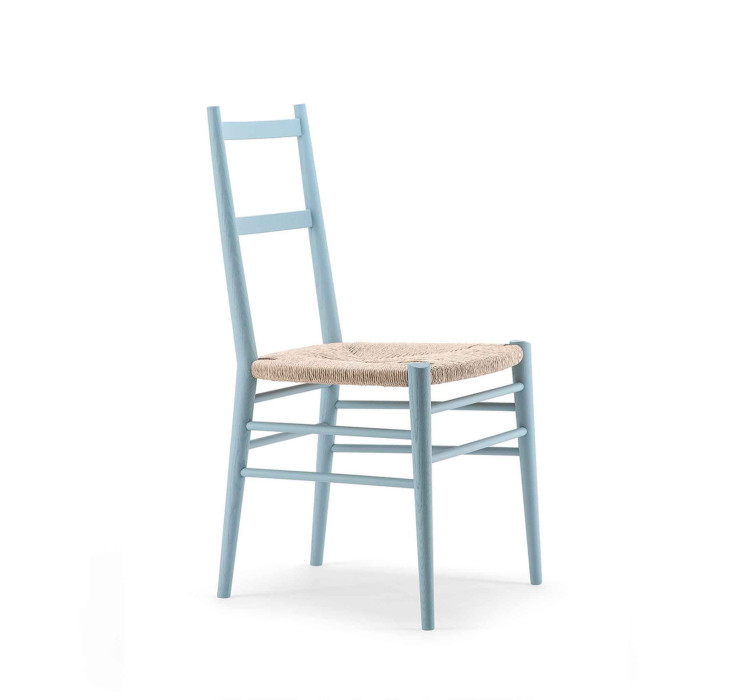 Стул Alpha 2523 Natural/Blue (2523.140SE RAL5012)1